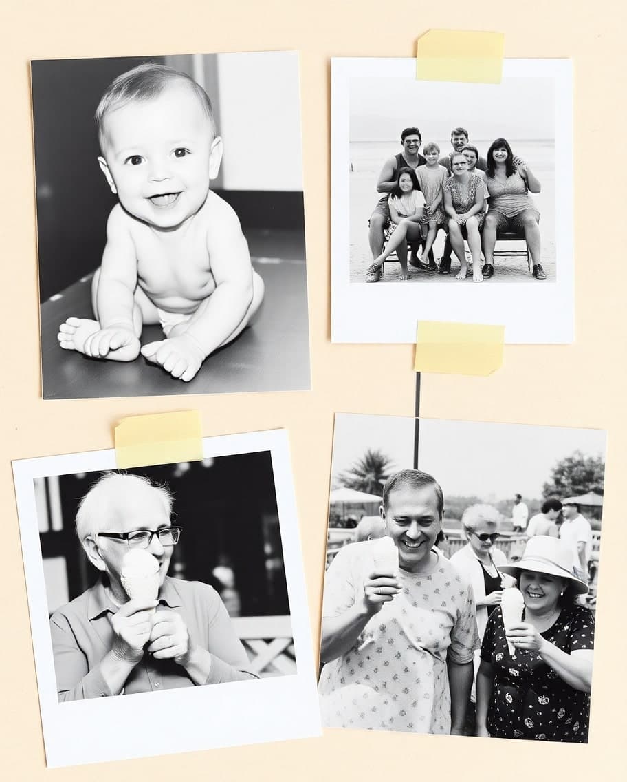 Family memories collage